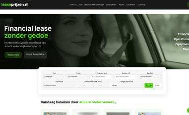Schermafbeelding van leaseprijzen.nl