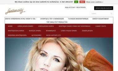 Schermafbeelding van leathercity.nl