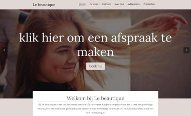 Schermafbeelding van lebeautique.nl