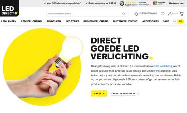 Schermafbeelding van leddirect.nl