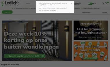 Schermafbeelding van ledlichtdiscounter.nl
