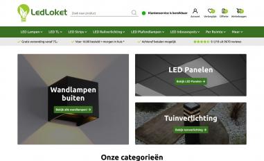 Schermafbeelding van ledloket.nl