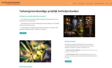 Schermafbeelding van leefwijzerkanker.nl