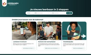 Schermafbeelding van leerbanenmarkt.nl
