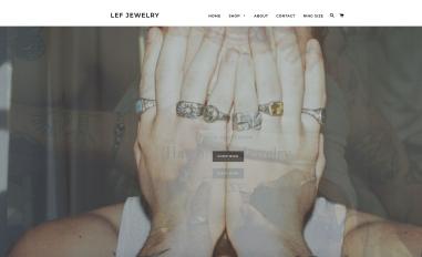 Schermafbeelding van lefjewelry.com