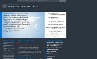 Schermafbeelding van legal.un.org