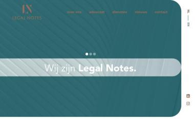 Schermafbeelding van legalnotes.nl