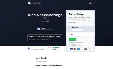 Schermafbeelding van leiderschapscoaching.be