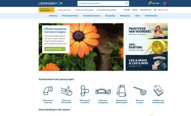 Schermafbeelding van leidingshop.nl