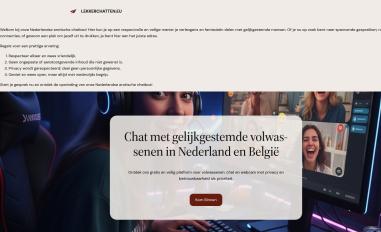 Schermafbeelding van lekkerchatten.eu