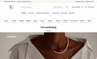 Schermafbeelding van lemarizbutik.nl