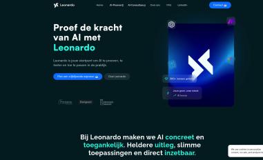 Schermafbeelding van leonardoconsultancy.nl