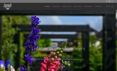 Schermafbeelding van leondewinterhoveniers.nl