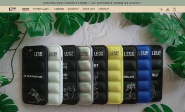 Schermafbeelding van lepuffcases.nl