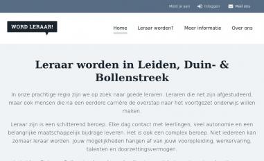 Schermafbeelding van leraarwordeninleidenduinenbollenstreek.nl