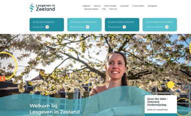 Schermafbeelding van lesgeveninzeeland.nl