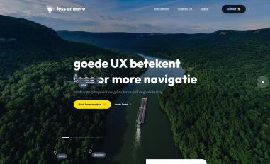 Schermafbeelding van lessormore.nl