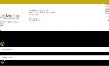 Schermafbeelding van letmeship.nl