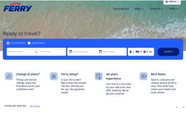 Schermafbeelding van letsferry.com