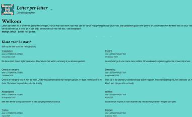 Schermafbeelding van letterperletter.eu