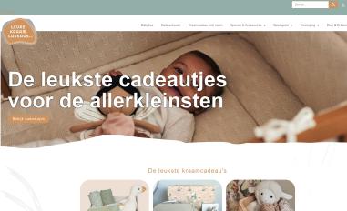 Schermafbeelding van leukekraamcadeaus.nl
