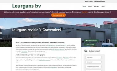 Schermafbeelding van leurgansbv.nl