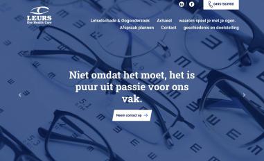 Schermafbeelding van leurseyehealthcare.nl