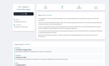 Schermafbeelding van levinoppers.nl