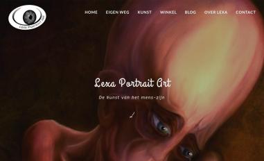 Schermafbeelding van lexaportraitart.com