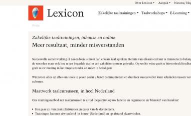 Schermafbeelding van lexicon.nl