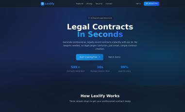 Schermafbeelding van lexlify.com