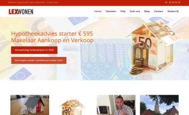 Schermafbeelding van lexwonen.nl
