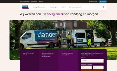 Schermafbeelding van liander.nl