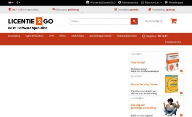 Schermafbeelding van licentie2go.com