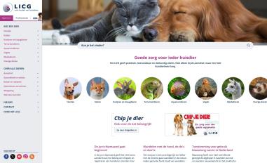 Schermafbeelding van licg.nl