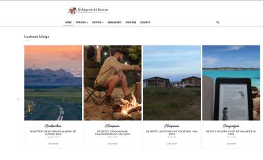 Schermafbeelding van lichtgewichtreizen.nl