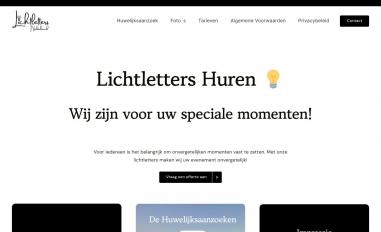 Schermafbeelding van lichtlettersnederland.nl