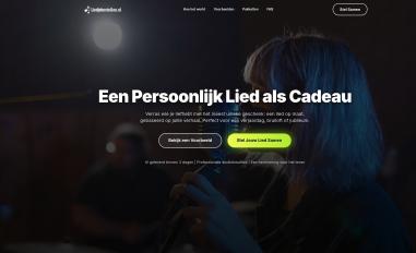 Schermafbeelding van liedjebestellen.nl