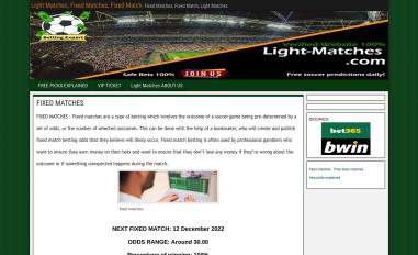 Schermafbeelding van light-matches.com