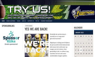 Schermafbeelding van lightningleiden.nl