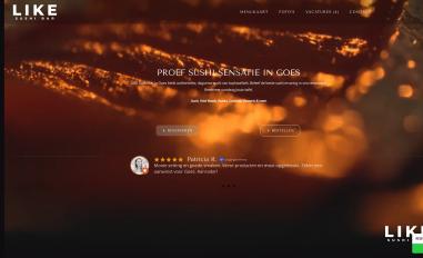 Schermafbeelding van like-sushibar.nl