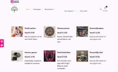 Schermafbeelding van lilysparkx.nl