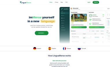 Schermafbeelding van linguamerse.com