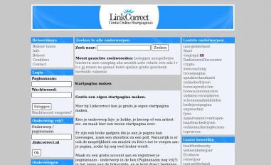 Schermafbeelding van linkcorrect.nl