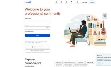 Schermafbeelding van linkedin.com