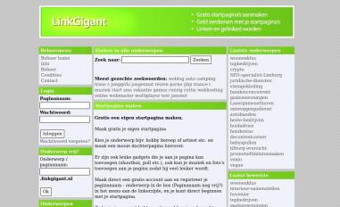 Schermafbeelding van linkgigant.nl
