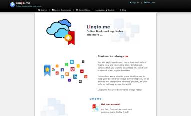 Schermafbeelding van linqto.me