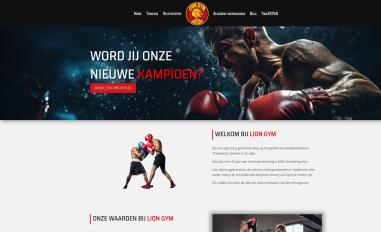 Schermafbeelding van liongym.nl