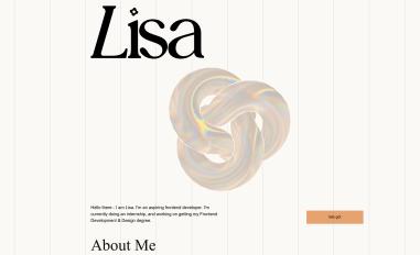 Schermafbeelding van lisavanderhoorn.nl