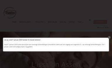 Schermafbeelding van lissalon.nl